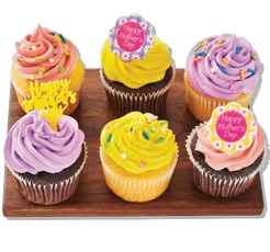 Hand Decorated Cupcakes 6 ct