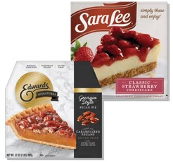Edwards Pies 24-32 oz or Sara Lee Desserts 10.75-34 oz