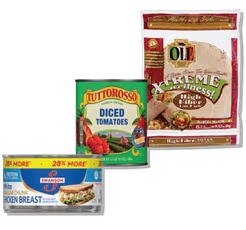 Olé Xtreme Tortilla Wraps 6 or 8 ct, Tuttorosso Tomatoes 28 oz or Swanson Premium Chicken 4-18 oz or 2 ct