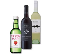 Chateau Souverain, Papi, Know & Love Wine or Chloe 750 mL or Soonhari Soju 375 mL