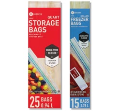SE Grocers Resealable Bags 15-25 ct