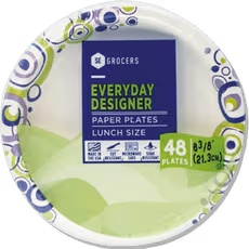 SE Grocers Paper Plates or Bowls 20-50 ct