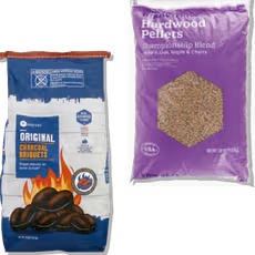 SE Grocers Charcoal Briquets or Know & Love Hardwood Pellets 12-20 lb