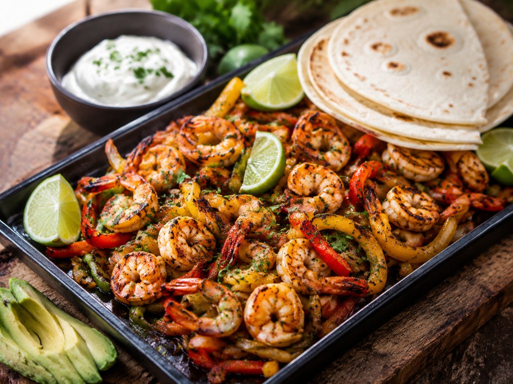 Sheet-Pan Shrimp Fajitas - in store