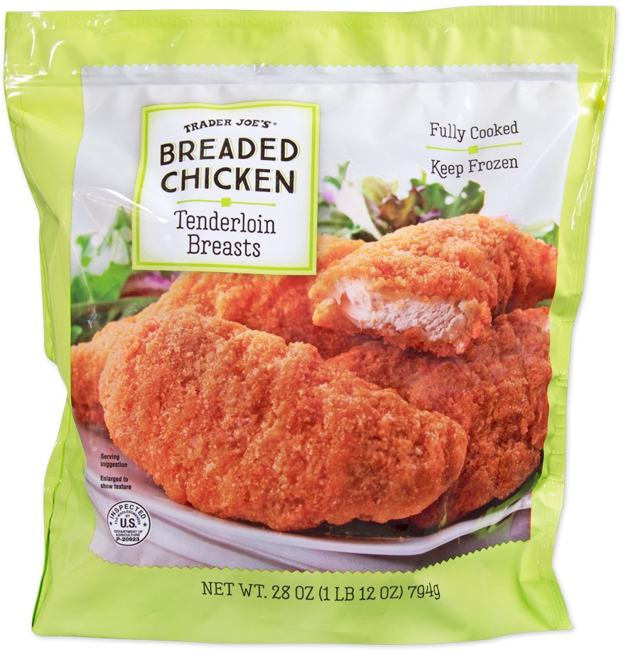 Breaded Chicken Tenderloin Breasts at Trader Joe's