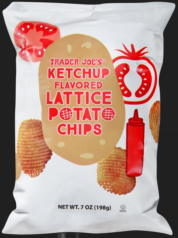 Ketchup Flavored Lattice Potato Chips at Trader Joe's
