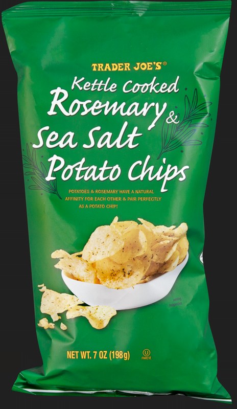 Kettle Cooked Rosemary & Sea Salt Potato Chips at Trader Joe's