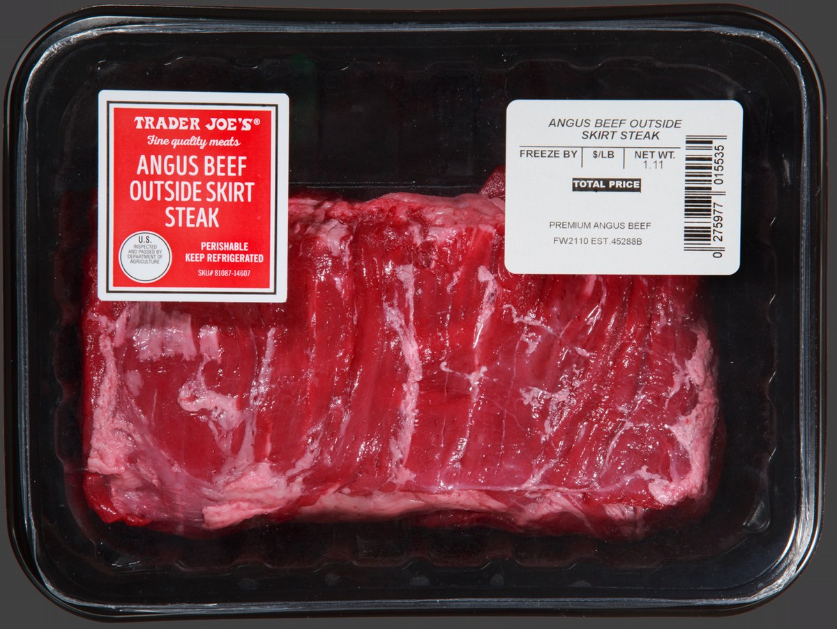 Angus Beef Outside Skirt Steak at Trader Joe's