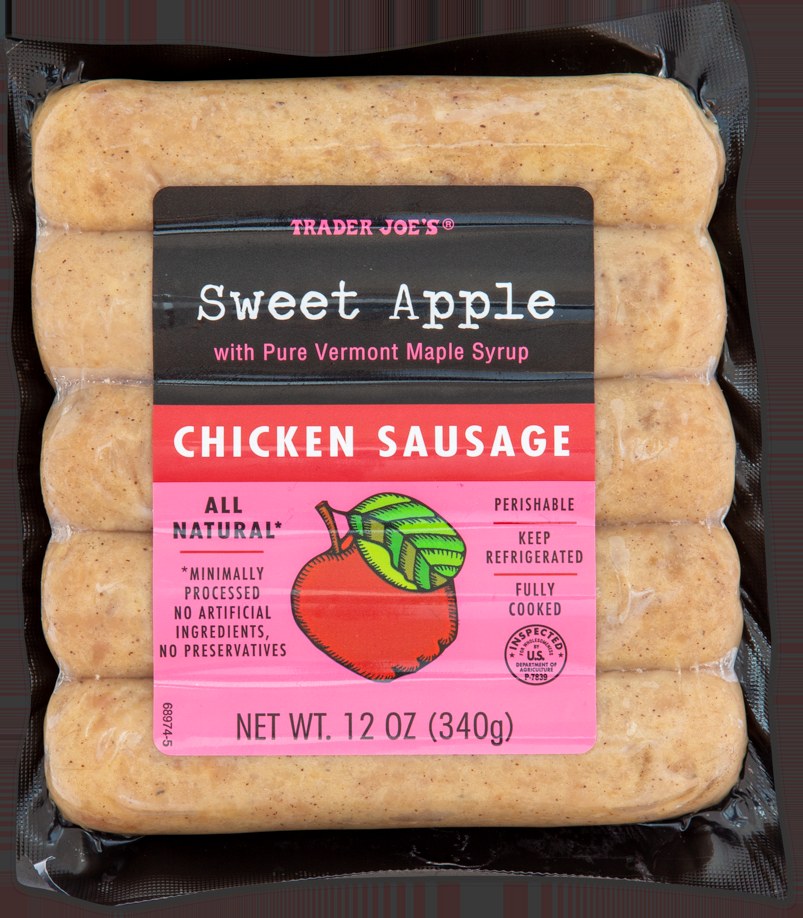 Sweet Apple Chicken Sausage at Trader Joe's