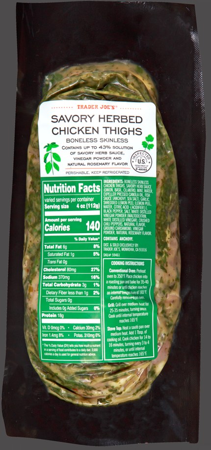 Savory Herbed Chicken Thighs at Trader Joe's