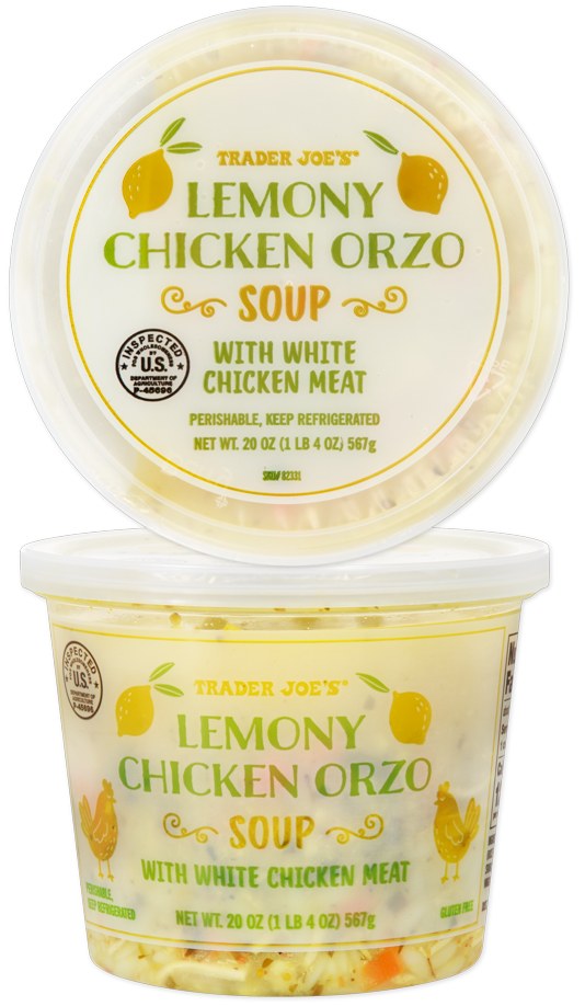 Lemony Chicken Orzo Soup at Trader Joe's