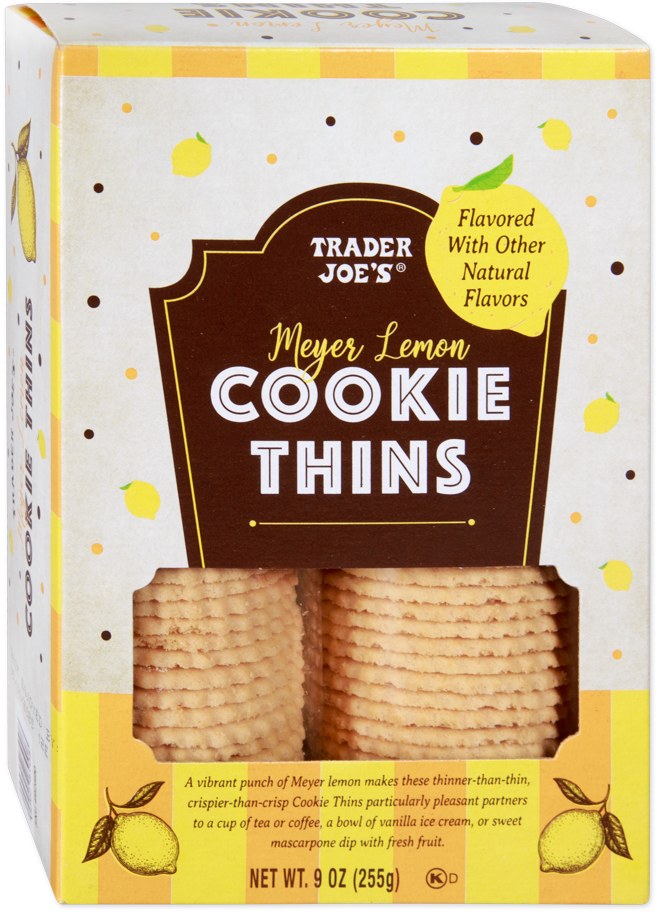 Meyer Lemon Cookie Thins at Trader Joe's