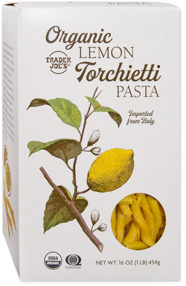 Organic Lemon Torchietti Pasta at Trader Joe's