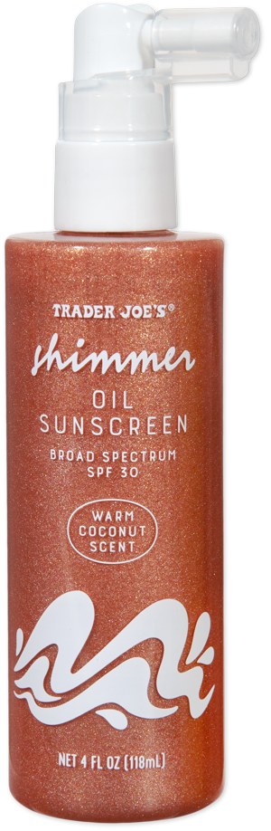 Shimmer Oil Sunscreen at Trader Joe's