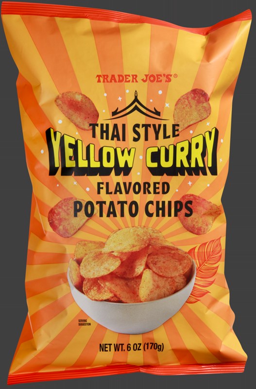 Thai Style Yellow Curry Flavored Potato Chips - in store