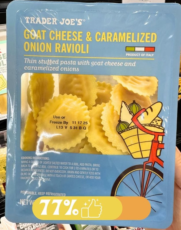 Goat Cheese & Caramelized Onion Ravioli