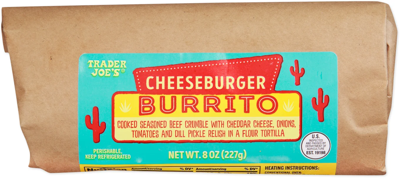Trader Joe's Cheeseburger Burrito