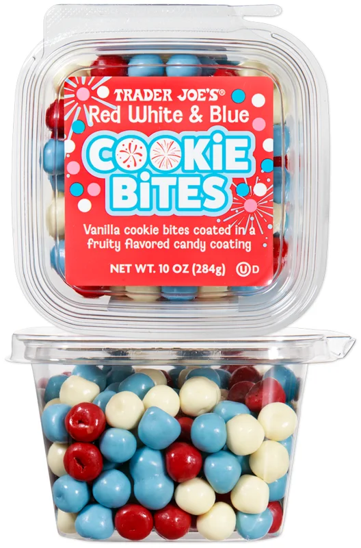 Trader Joe's Red, White, and Blue Cookie Bites