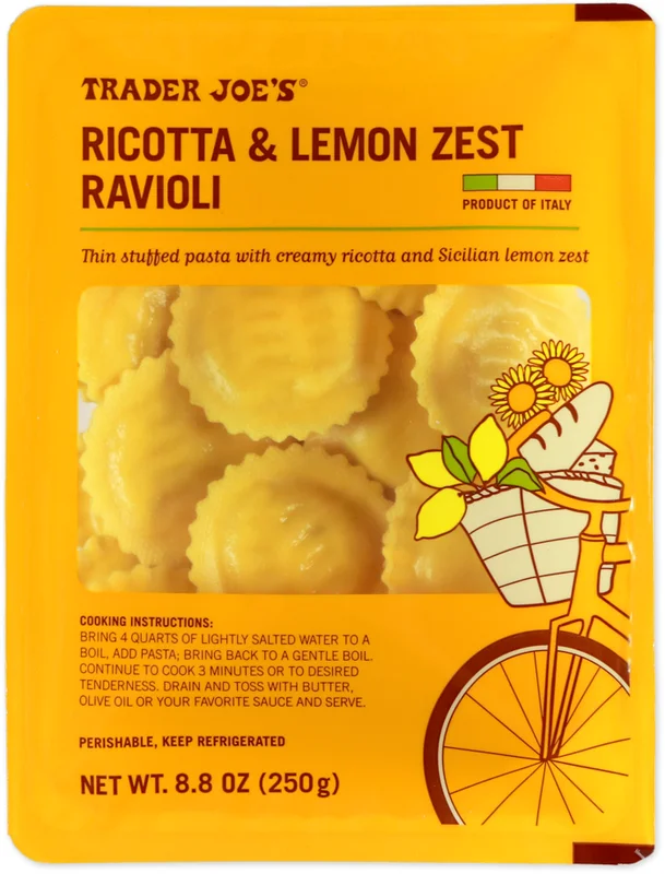 Trader Joe's Ricotta and Lemon Zest Ravioli