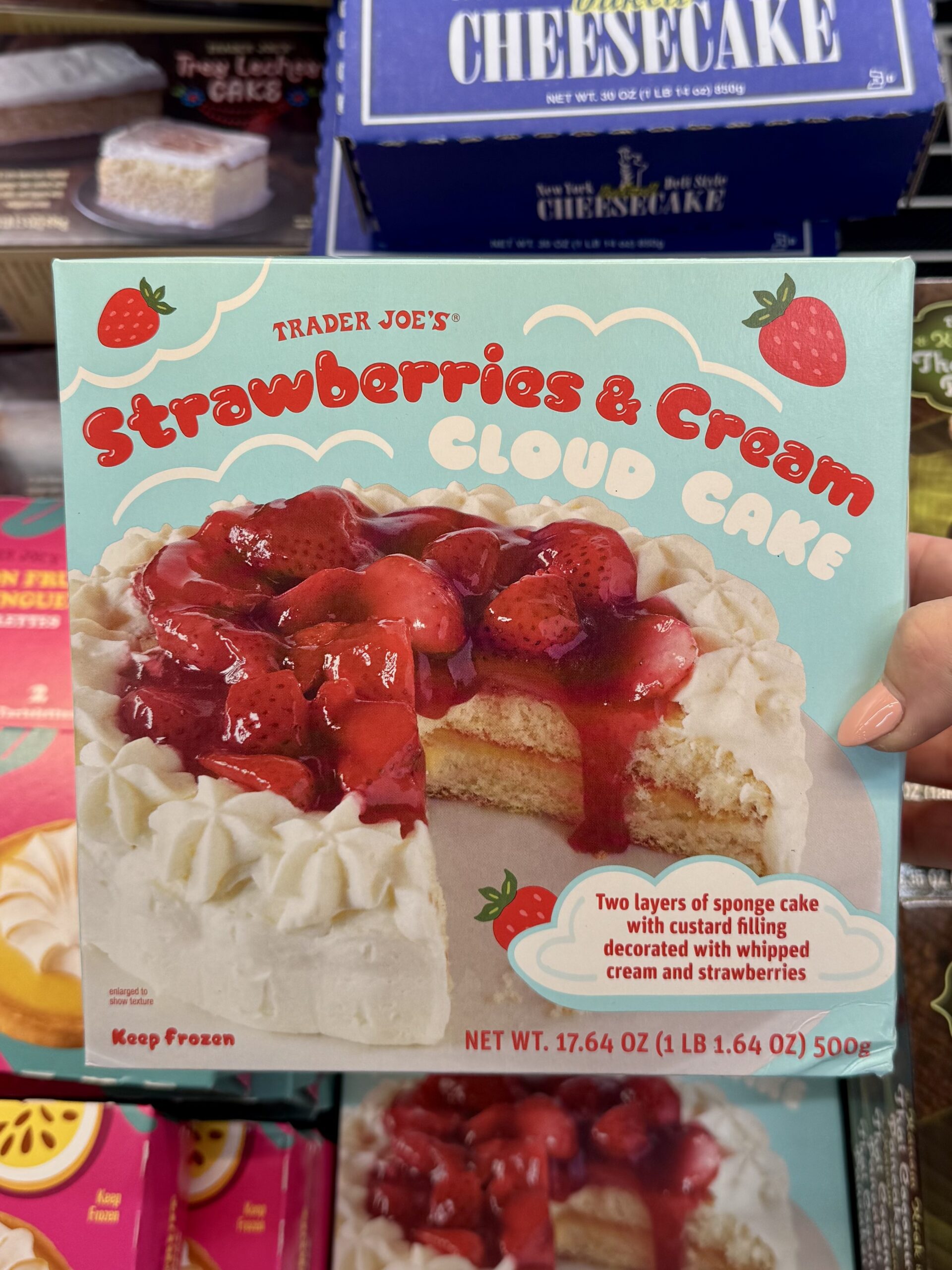 Strawberries & Cream Cloud Cake - in store