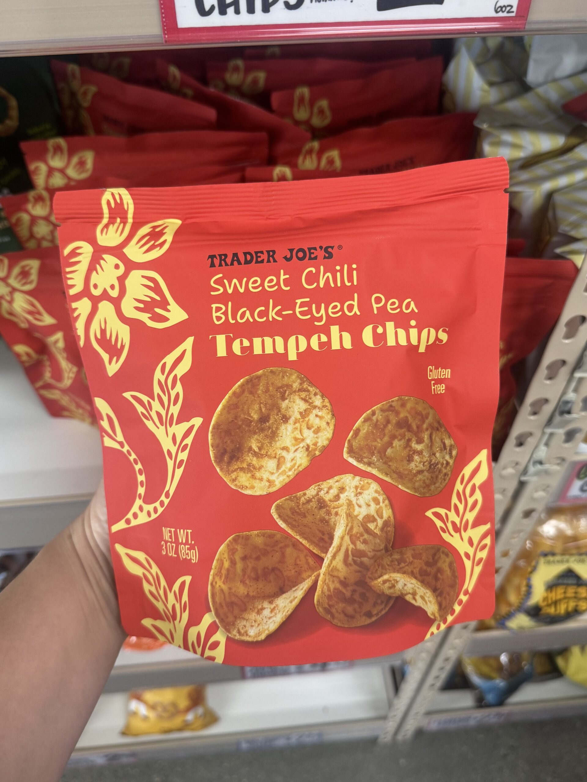 Sweet Chili Black-Eyed Pea Tempeh Chips - in store