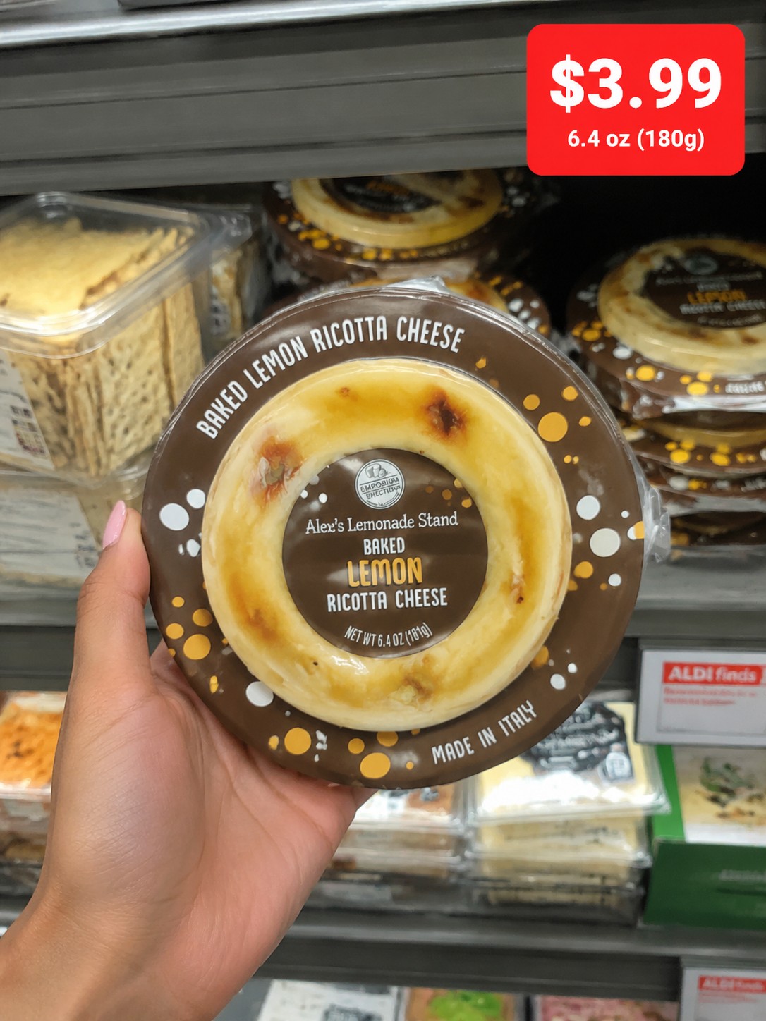 EMPORIUM SELECTION Alex's Lemonade Stand BAKED LEMON RICOTTA CHEESE