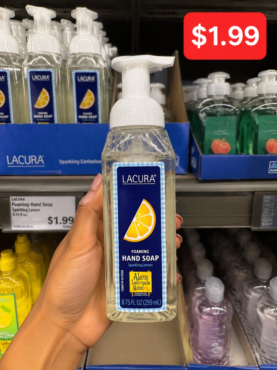 LACURA FOAMING HAND SOAP Sparkling Lemon