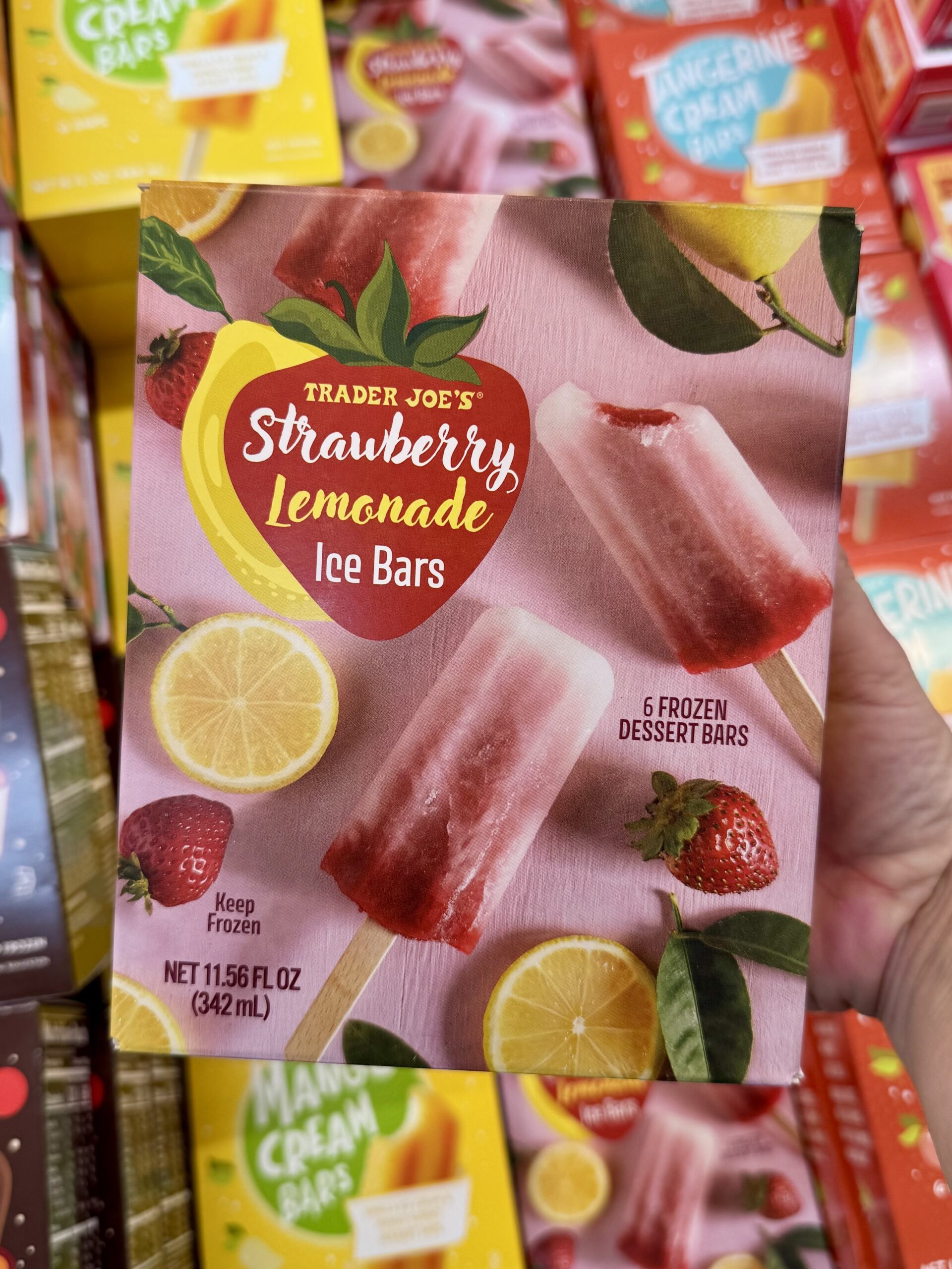 Trader Joe's Strawberry Lemonade Ice Bars