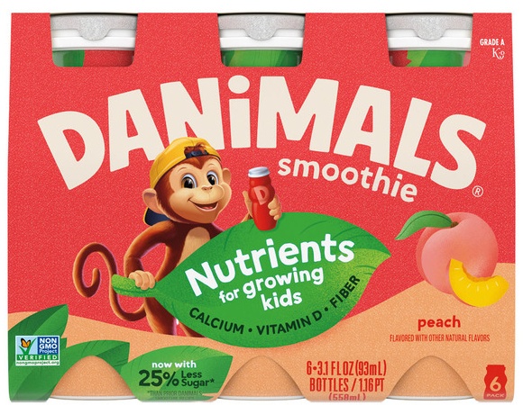 Danimals Danimals Peach Smoothies - 