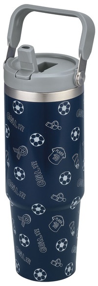 Navy/Grey Print