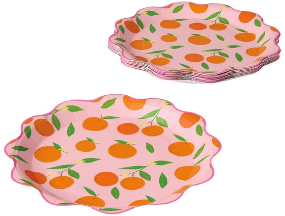Orange Dinner Plate