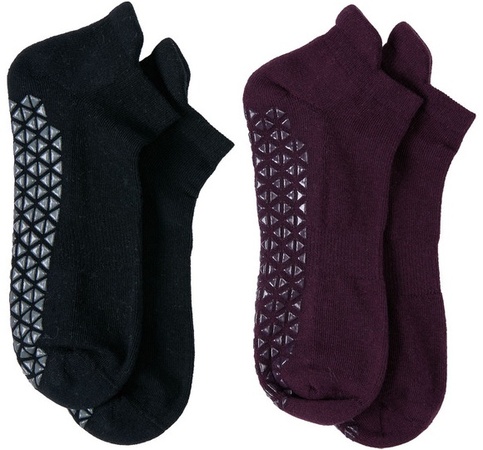 Crane Gripper Socks Ankle - Black/Wine