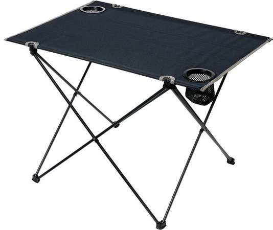Adventuridge Collapsible Camping Table - Square - Black