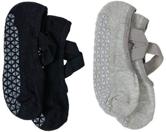 Crane Gripper Socks Strappy - Gray/Black