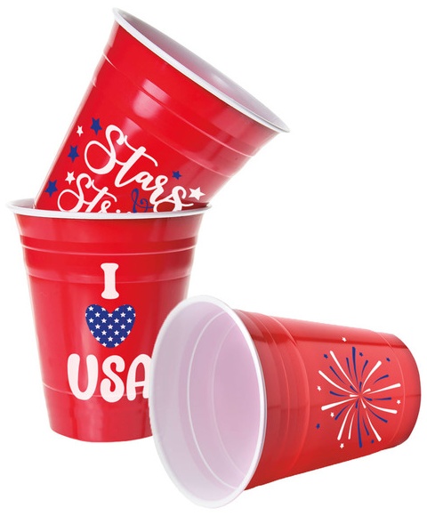 Crofton Americana 6pk Red Cups -