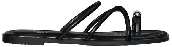 Serra Ladies Strappy Sandal - Black