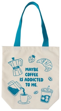 LIVE IN STYLE Book Club Tote - Coffee Addict