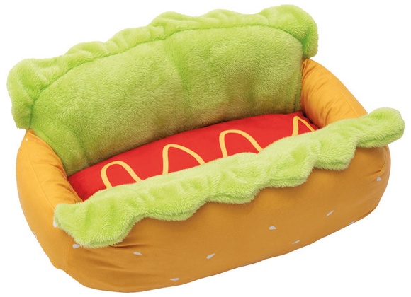 Heart to Tail Novelty Pet Bed - Hot Dog