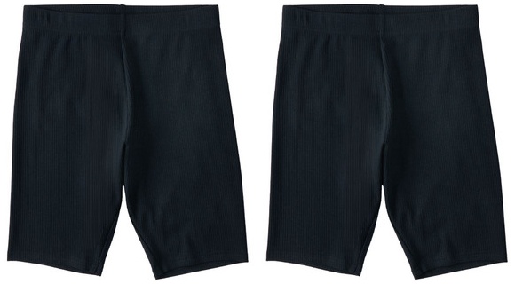 Serra 2 Pack Bike Shorts Black Rib