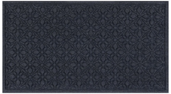 KIRKTON HOUSE 20x36 Structured Doormat - Medallions Denim Blue