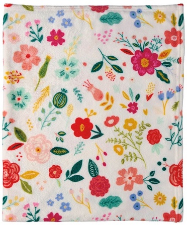 KIRKTON HOUSE 50x60 Book Club Plush Throw - Floral