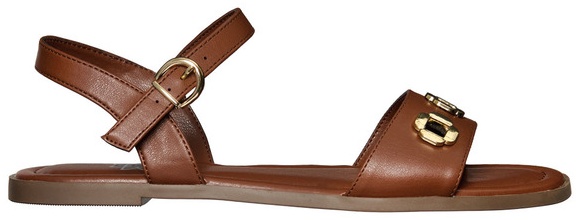 Serra Ladies Strappy Sandal - Brown