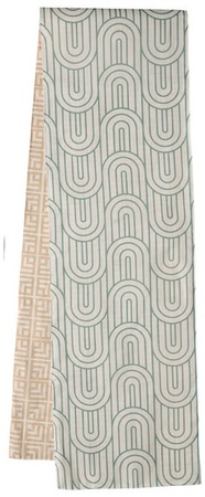 Kirkton House Table Runner - Green Jacquard