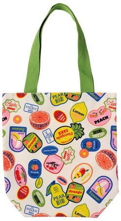LIVE IN STYLE Book Club Tote - Sticker AOP