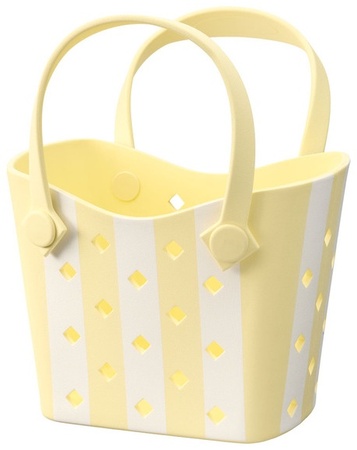 LIVE IN STYLE Mini Haul It All Tote - Yellow Stripes