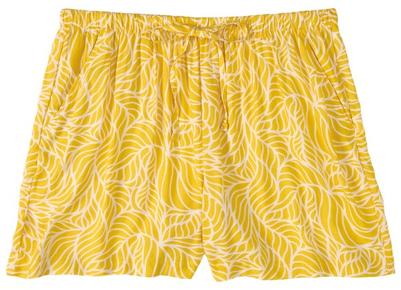 Serra Viscose Shorts Yellow