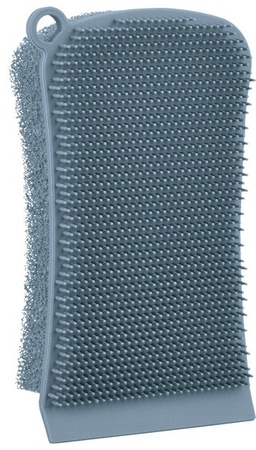 EASY HOME Scrub Brush or Silicone Sponge - Sponge - Blue