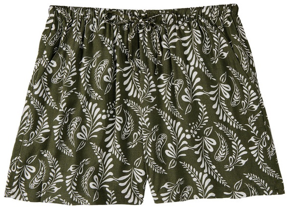 Serra Viscose Shorts Green