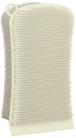 EASY HOME Scrub Brush or Silicone Sponge - Sponge - Beige