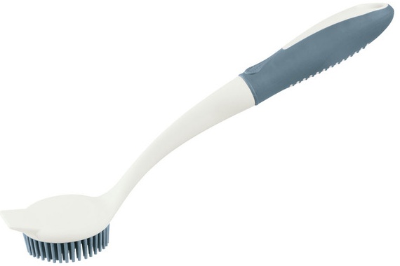 EASY HOME Scrub Brush or Silicone Sponge - Dish Brush - Blue